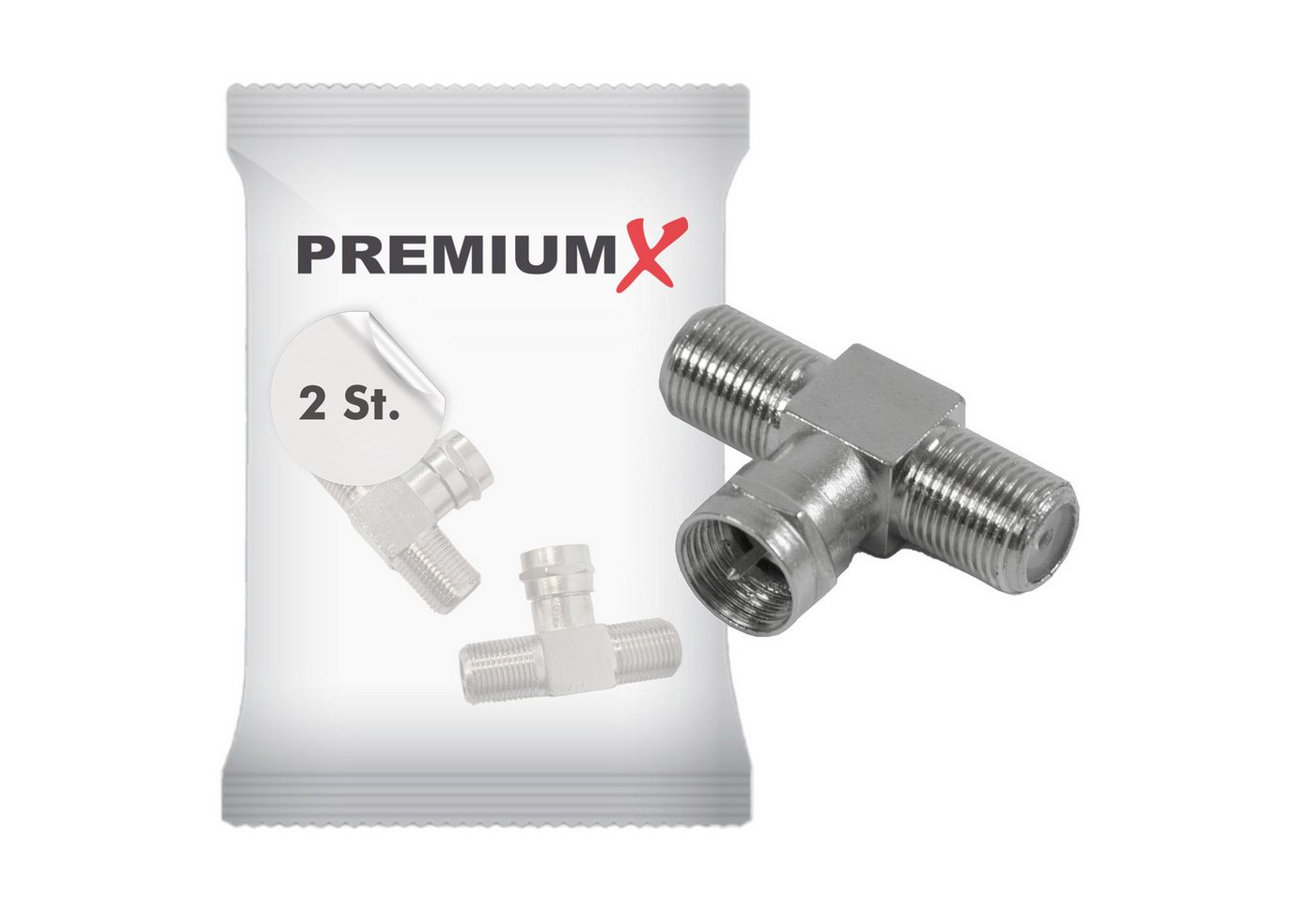PremiumX 2x F-Stecker auf 2x F-Kupplungen Verbinder Adapter Antennenkabel Modulkabel PremiumX 2x F-Stecker auf 2x F-Kupplungen Verbinder Adapter Antennenkabel Modulkabel von PremiumX