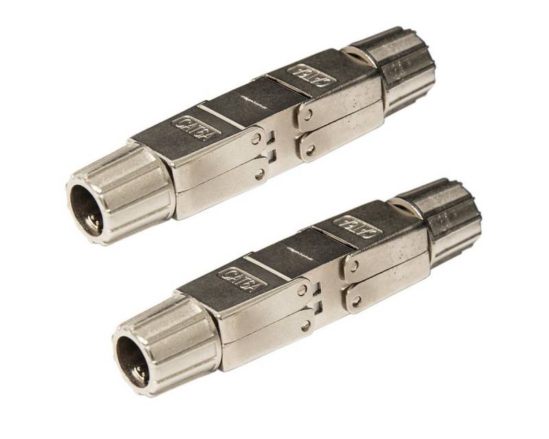 PremiumX 2x Verlängerung LAN Kabel für CAT RJ45 Verbinder Netzwerk Stecker Computer-Kabel von PremiumX