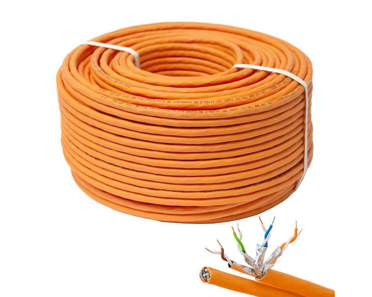 PremiumX 50m CAT 7 Netzwerkkabel Duplex LAN Kabel Ethernet Datenkabel Computer-Kabel von PremiumX