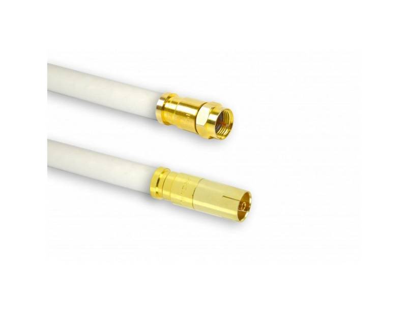 PremiumX 5m TV Antennenkabel Innenleiter KUPFER Koax Buchse zu F-Stecker SAT-Kabel von PremiumX