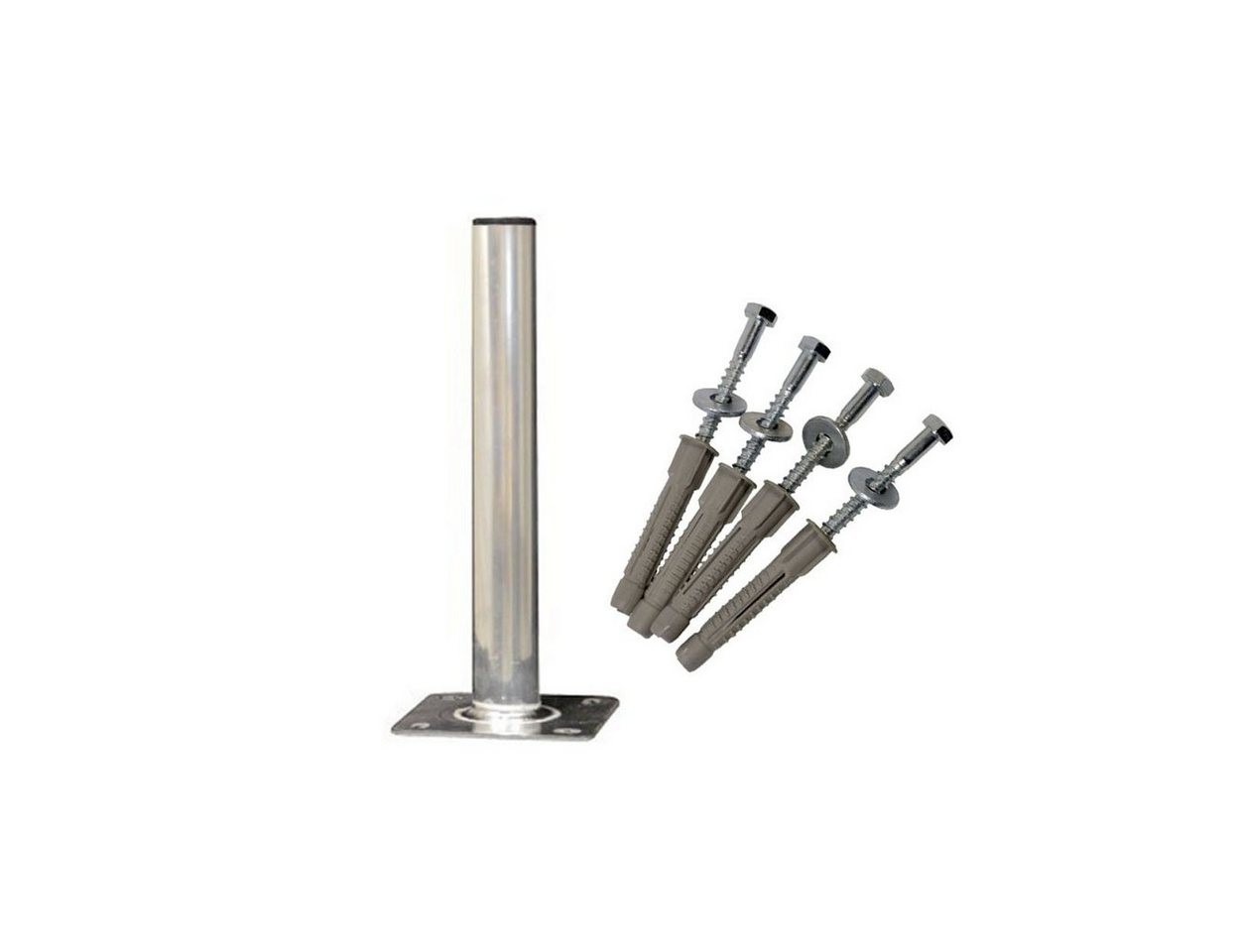 PremiumX SAT-Halterung 60cm 50mm Standfuß Aluminium SAT Antennenmast Flachdach Schraubensatz PremiumX SAT-Halterung 60cm 50mm Standfuß Aluminium SAT Antennenmast Flachdach Schraubensatz von PremiumX