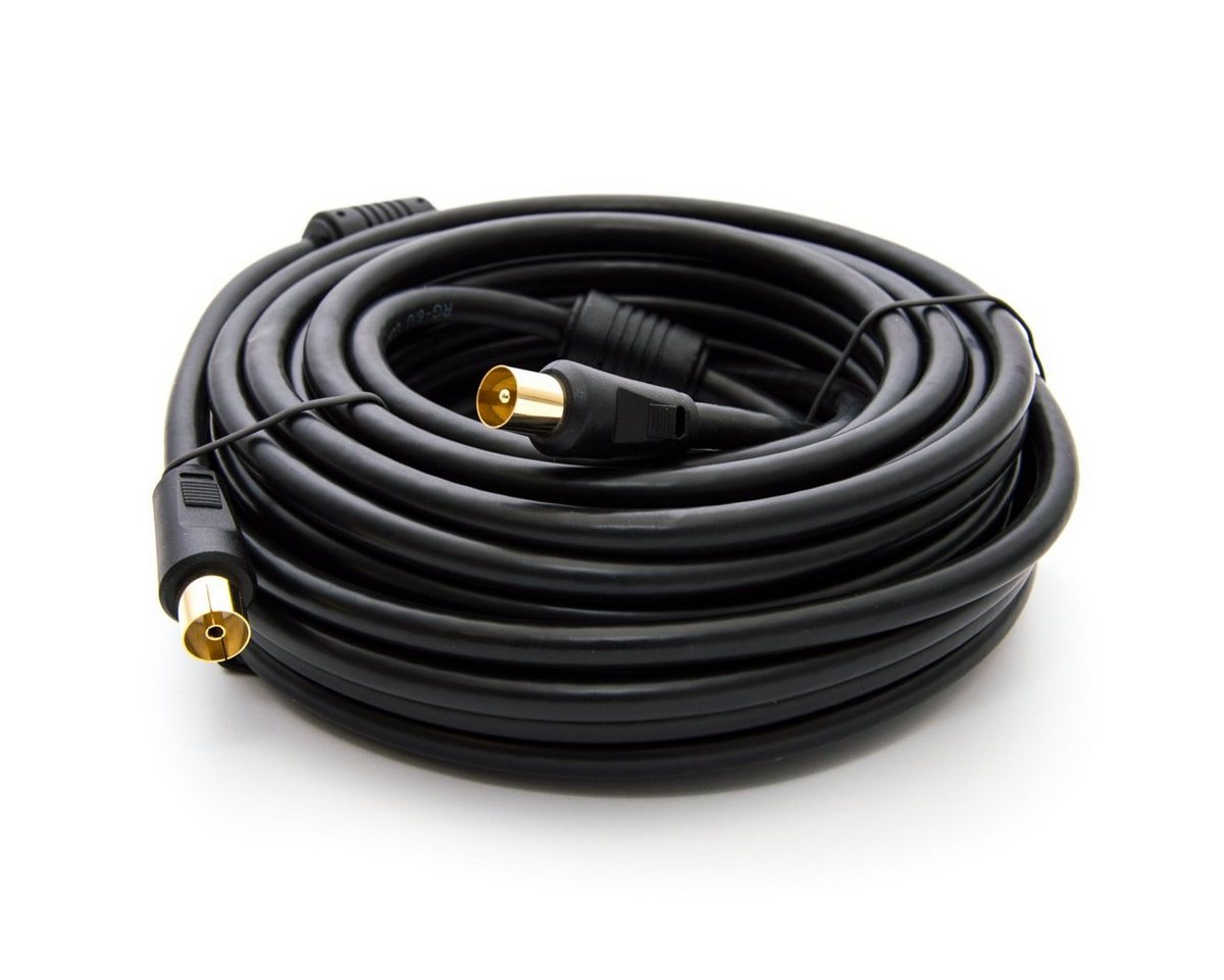 PremiumX 7,5m TV Antennenkabel IEC-Anschlusskabel mit Mantelstromfilter Schwarz TV-Kabel PremiumX 7,5m TV Antennenkabel IEC-Anschlusskabel mit Mantelstromfilter Schwarz TV-Kabel von PremiumX