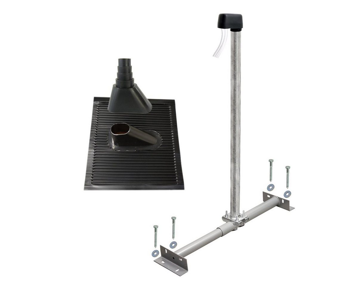 PremiumX BASIC TV SAT Dachsparrenhalter 100cm Mast Alu Antennenziegel schwarz SAT-Halterung PremiumX BASIC TV SAT Dachsparrenhalter 100cm Mast Alu Antennenziegel schwarz SAT-Halterung von PremiumX