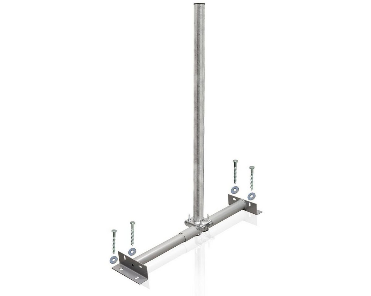 PremiumX BASIC X100-60 Dachsparrenhalter 100cm Mast 60mm Holzschraubensatz SAT-Halterung PremiumX BASIC X100-60 Dachsparrenhalter 100cm Mast 60mm Holzschraubensatz SAT-Halterung von PremiumX