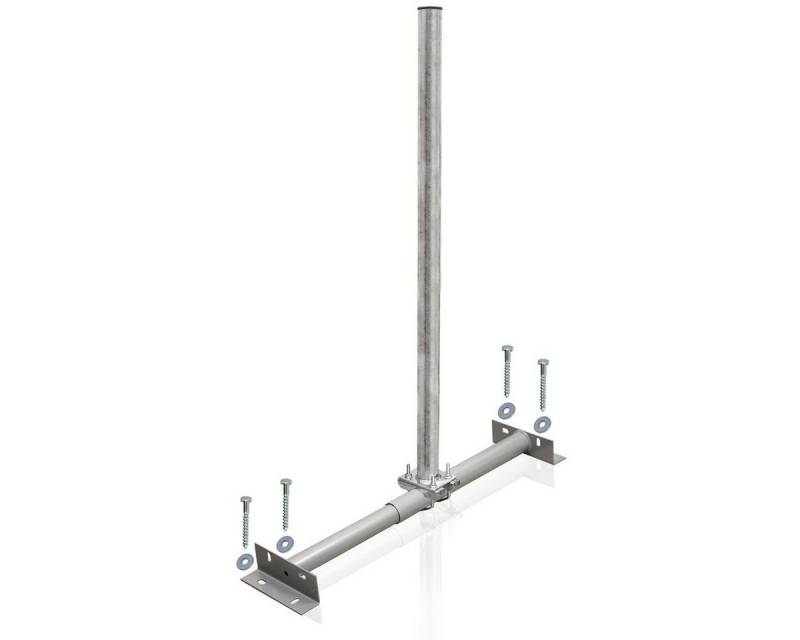 PremiumX BASIC X100-60 Dachsparrenhalter 100cm Mast 60mm Holzschraubensatz SAT-Halterung von PremiumX