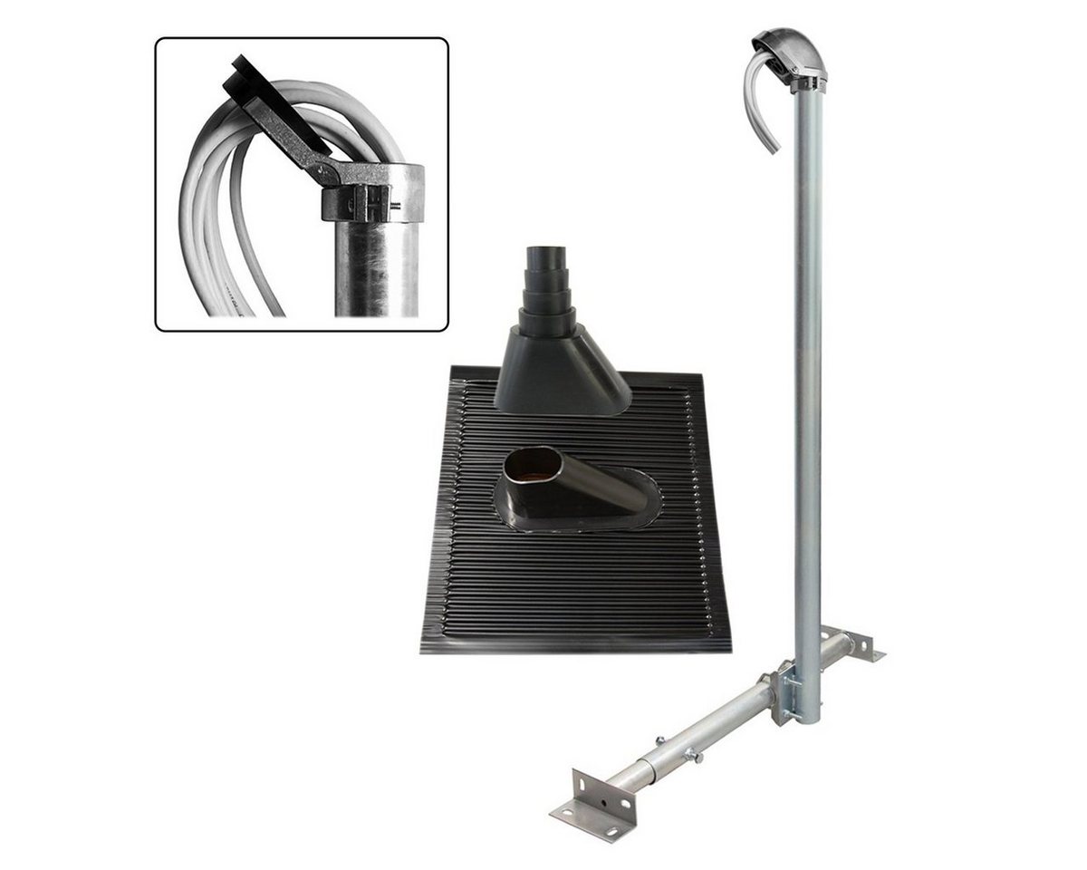 PremiumX BASIC X120-48 SAT Dachsparrenhalter 120cm Mast ALU-Ziegel Tülle Kappe SAT-Halterung PremiumX BASIC X120-48 SAT Dachsparrenhalter 120cm Mast ALU-Ziegel Tülle Kappe SAT-Halterung von PremiumX