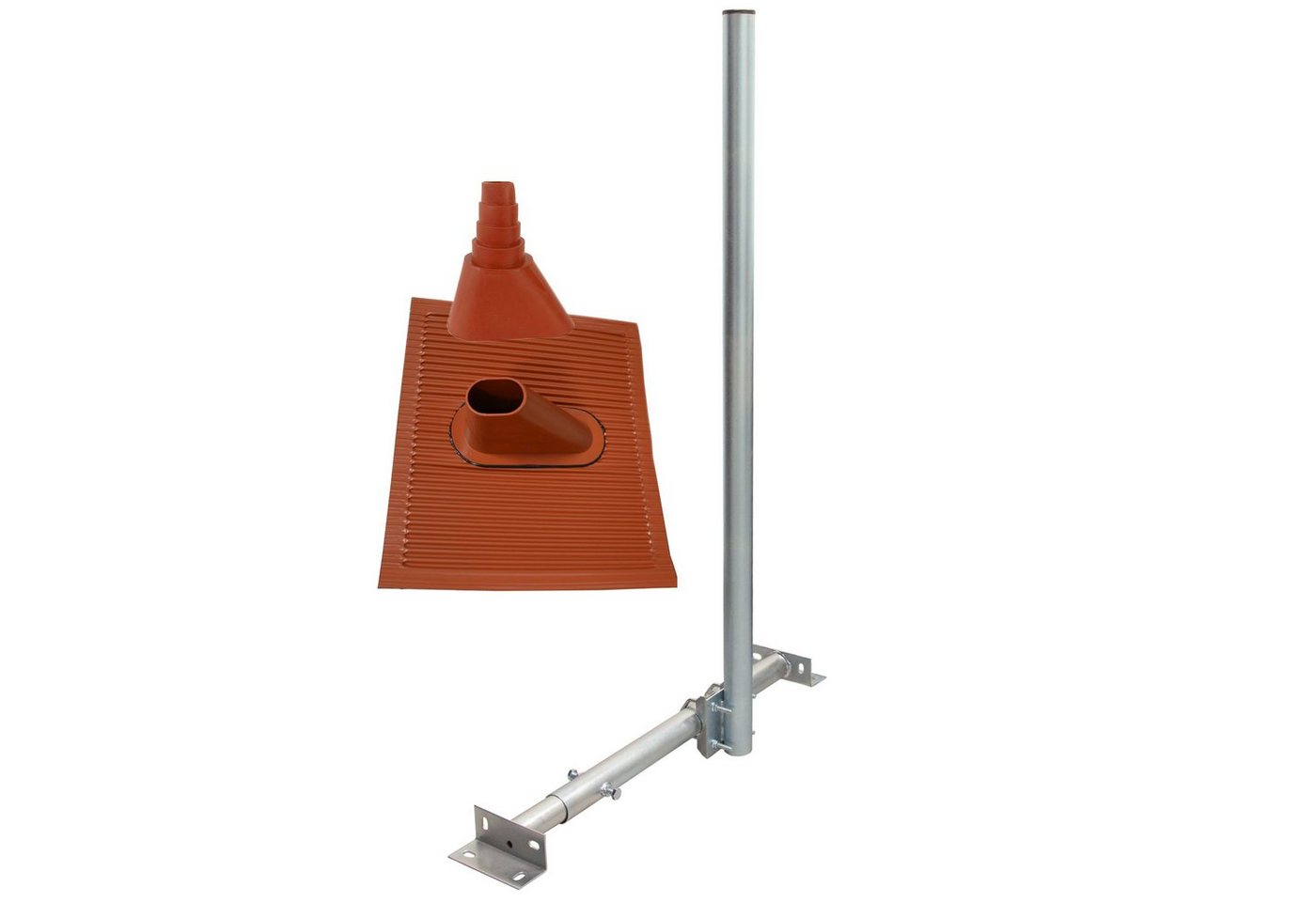 PremiumX SAT-Halterung BASIC X120-48 SAT Dachsparrenhalter 120cm Mast ALU-Ziegel Tülle rot PremiumX SAT-Halterung BASIC X120-48 SAT Dachsparrenhalter 120cm Mast ALU-Ziegel Tülle rot von PremiumX