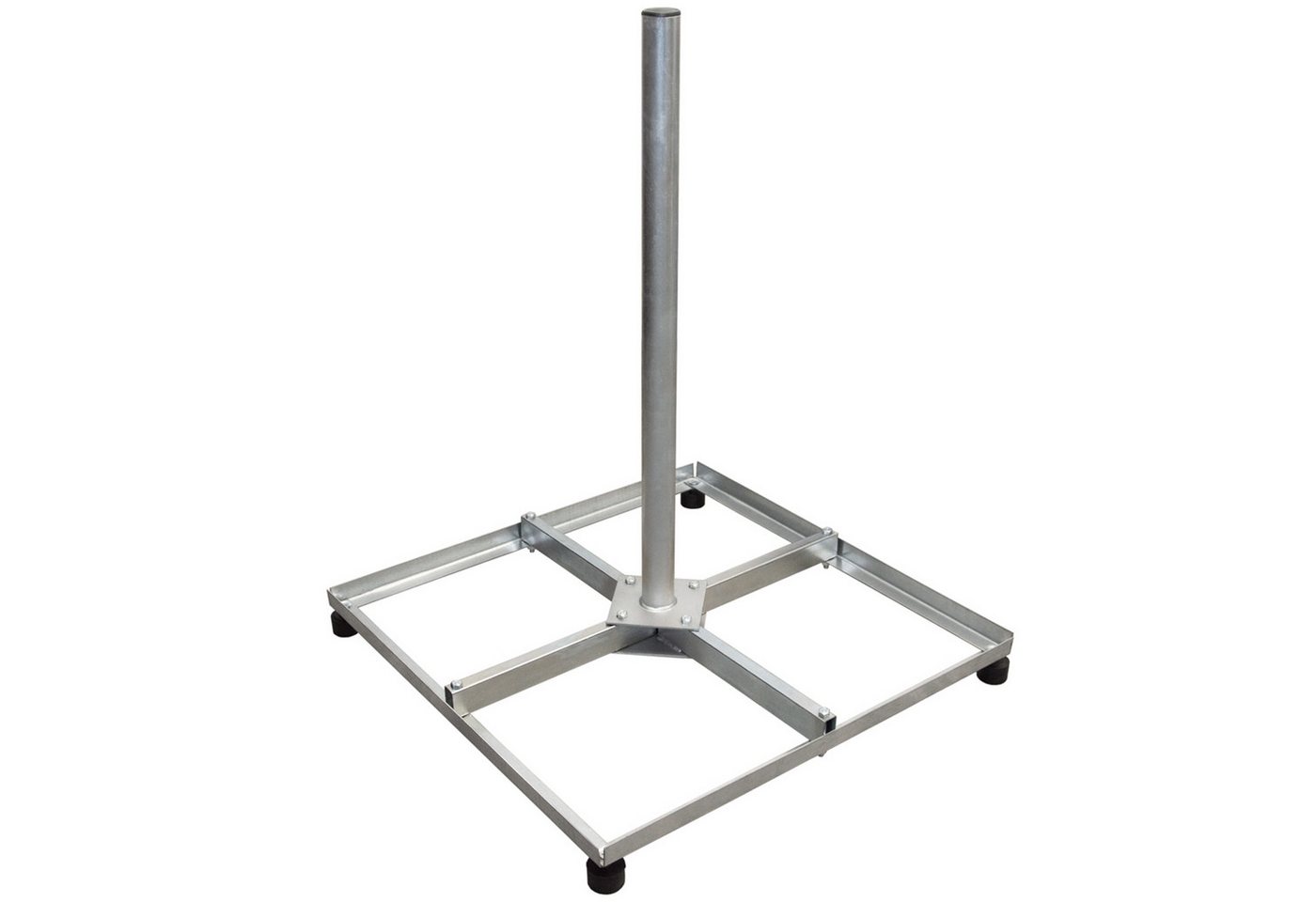 PremiumX Balkonständer 4x 30x30cm Stahl Mast SAT Flachdachständer SAT-Halterung PremiumX Balkonständer 4x 30x30cm Stahl Mast SAT Flachdachständer SAT-Halterung von PremiumX