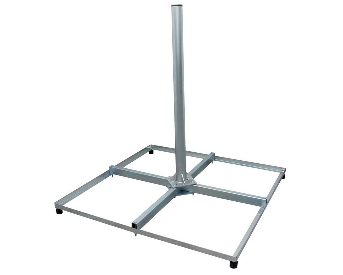 PremiumX SAT-Halterung Balkonständer PROFI 4x 50x50cm Stahl 1m Mast 60mm Flachdachständer PremiumX SAT-Halterung Balkonständer PROFI 4x 50x50cm Stahl 1m Mast 60mm Flachdachständer von PremiumX