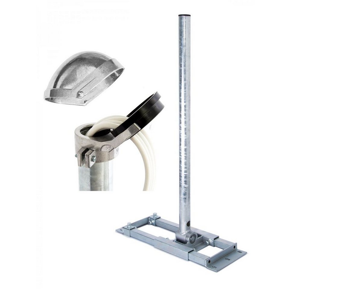 PremiumX SAT-Halterung DELUXE X130-48 Dachsparrenhalter 130cm ALU-Mastkappe Kabeldurchführung PremiumX SAT-Halterung DELUXE X130-48 Dachsparrenhalter 130cm ALU-Mastkappe Kabeldurchführung von PremiumX