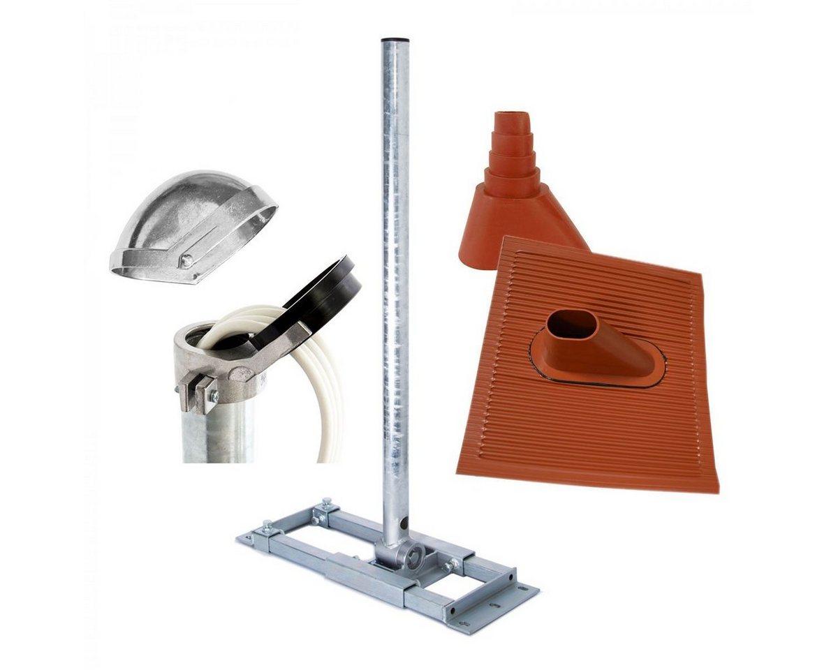 PremiumX SAT-Halterung DELUXE X130-48 Dachsparrenmasthalter für SAT-Antenne + Dach Abdeckung PremiumX SAT-Halterung DELUXE X130-48 Dachsparrenmasthalter für SAT-Antenne + Dach Abdeckung von PremiumX