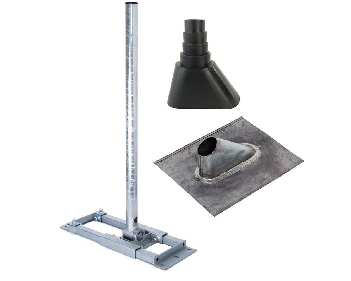 PremiumX DELUXE X130-48 SAT Dachsparrenhalter 130cm Blei-Ziegel Manschette SAT-Halterung PremiumX DELUXE X130-48 SAT Dachsparrenhalter 130cm Blei-Ziegel Manschette SAT-Halterung von PremiumX