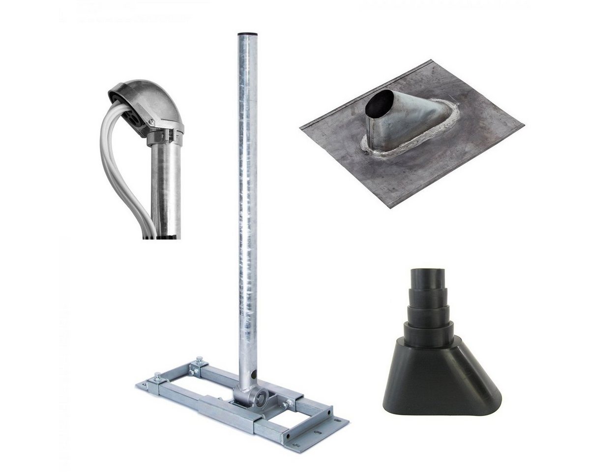 PremiumX DELUXE X90-48 Dachsparrenhalter 90cm Blei Dachabdeckung Tülle Kappe SAT-Halterung PremiumX DELUXE X90-48 Dachsparrenhalter 90cm Blei Dachabdeckung Tülle Kappe SAT-Halterung von PremiumX