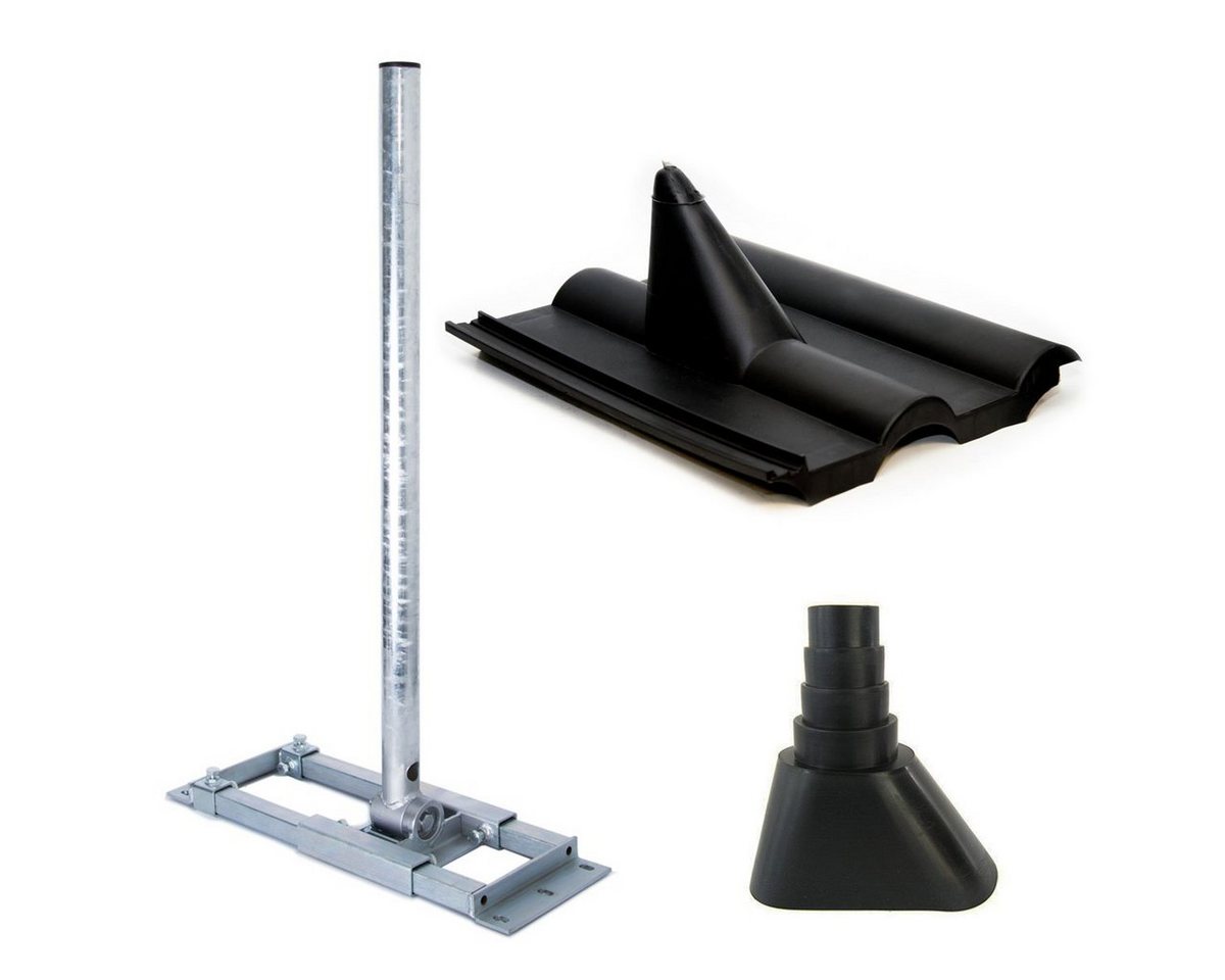 PremiumX SAT-Halterung DELUXE X90-48 Dachsparrenhalter 90cm Mast Frankfurter Pfanne schwarz PremiumX SAT-Halterung DELUXE X90-48 Dachsparrenhalter 90cm Mast Frankfurter Pfanne schwarz von PremiumX