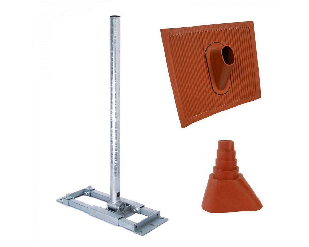 PremiumX DELUXE X90-48 Dachsparrenhalter 90cm Mast Sparrenhalter Abdeckung rot SAT-Halterung PremiumX DELUXE X90-48 Dachsparrenhalter 90cm Mast Sparrenhalter Abdeckung rot SAT-Halterung von PremiumX