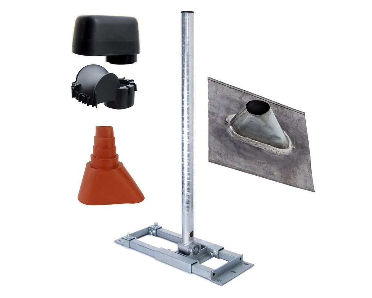 PremiumX SAT-Halterung DELUXE X90-60 Dachsparrenhalter 90cm Dachziegel Manschette Mastkappe PremiumX SAT-Halterung DELUXE X90-60 Dachsparrenhalter 90cm Dachziegel Manschette Mastkappe von PremiumX