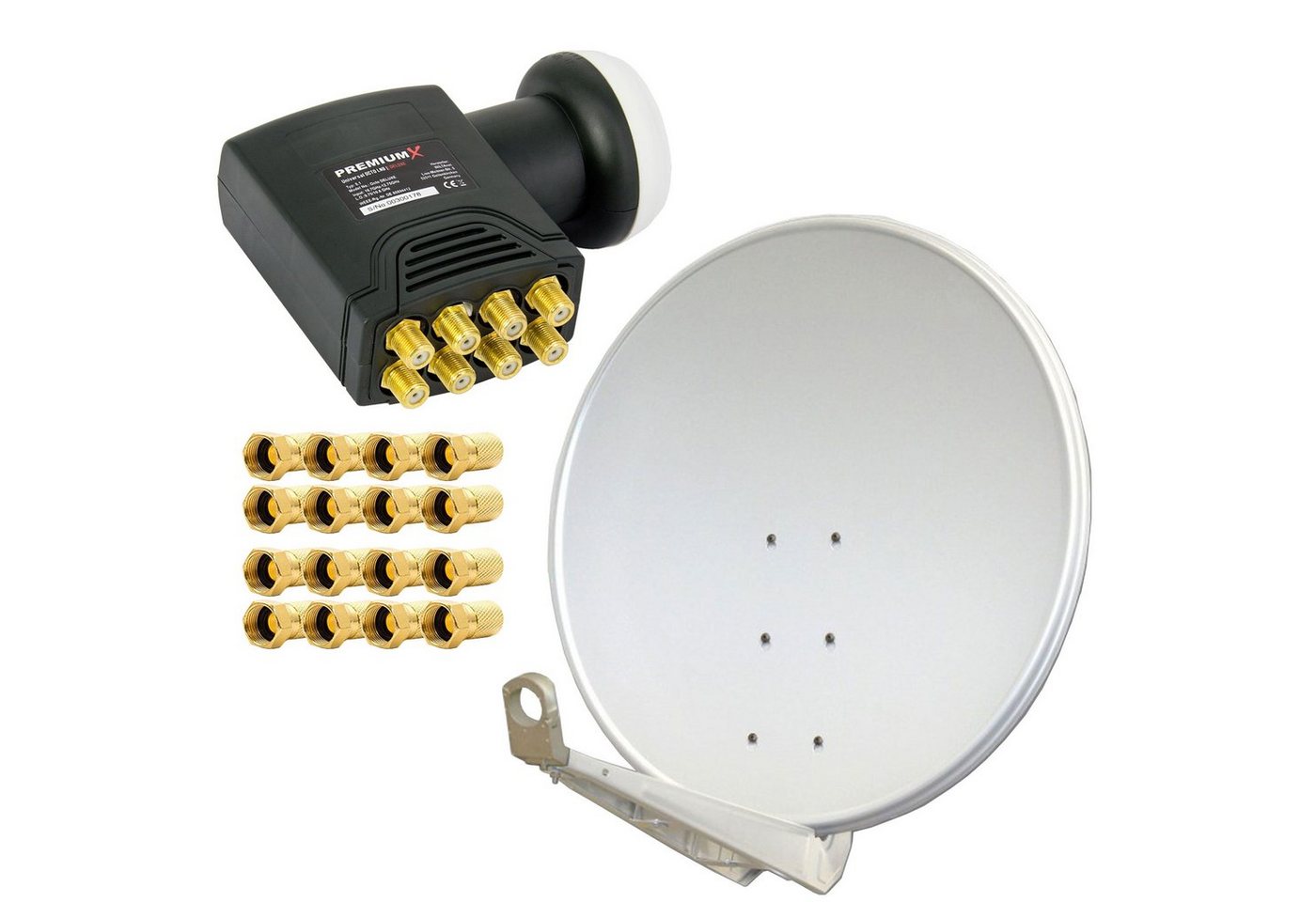 PremiumX DELUXE100 Satellitenantenne 100 cm Alu Hellgrau DELUXE Octo LNB Sat SAT-Antenne PremiumX DELUXE100 Satellitenantenne 100 cm Alu Hellgrau DELUXE Octo LNB Sat SAT-Antenne von PremiumX