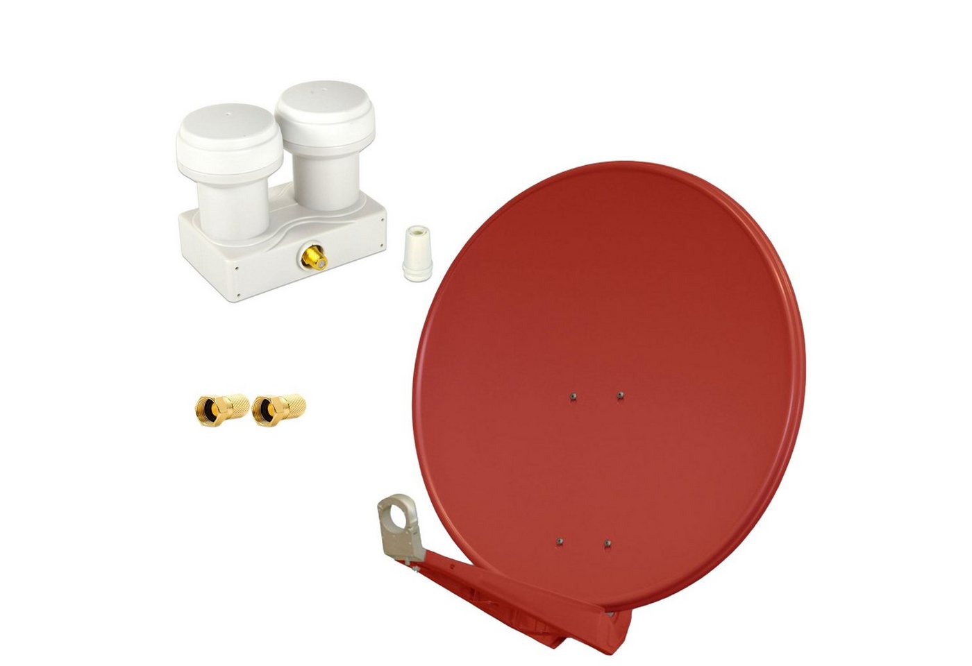 PremiumX DELUXE80 Alu 80cm SAT Schüssel Ziegelrot Monoblock Single SAT-Antenne PremiumX DELUXE80 Alu 80cm SAT Schüssel Ziegelrot Monoblock Single SAT-Antenne von PremiumX