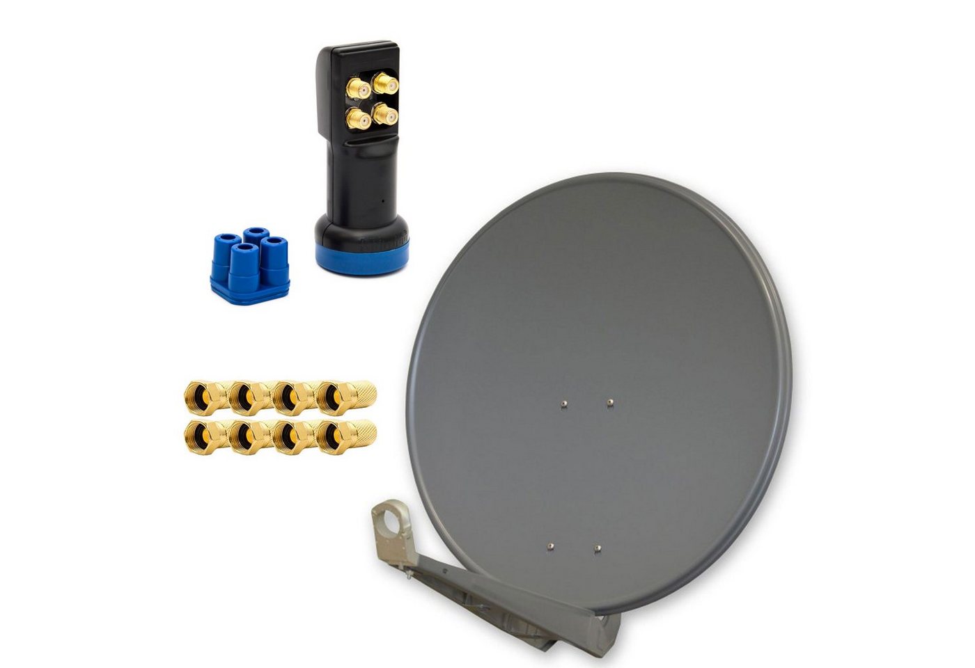 PremiumX DELUXE80 Sat Anlage 80 cm Alu Quad LNB 4 Teilnehmer FULLHD 3D SAT-Antenne PremiumX DELUXE80 Sat Anlage 80 cm Alu Quad LNB 4 Teilnehmer FULLHD 3D SAT-Antenne von PremiumX