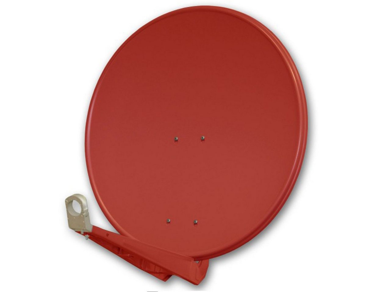 PremiumX DELUXE85 Satellitenantenne 85 cm Aluminium Ziegelrot SAT-Antenne von PremiumX