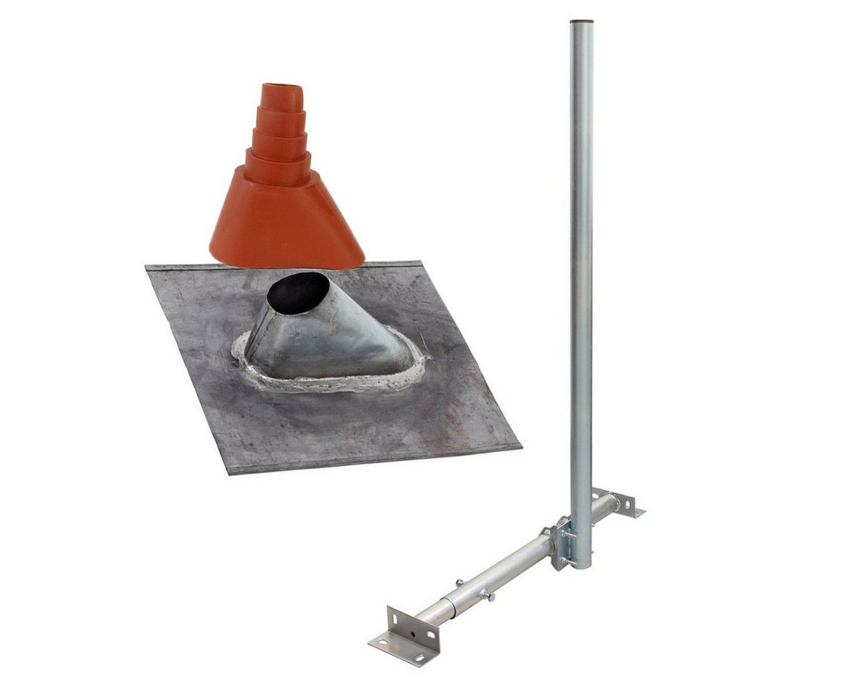 PremiumX SAT-Halterung Dachsparrenhalter 120cm Dachsparren-Halterung Blei-Pfanne Tülle rot PremiumX SAT-Halterung Dachsparrenhalter 120cm Dachsparren-Halterung Blei-Pfanne Tülle rot von PremiumX