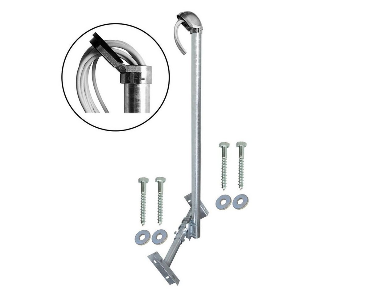 PremiumX Dachsparrenhalter 120cm voll feuerverzinkt ALU-Mastkappe SAT-Halterung PremiumX Dachsparrenhalter 120cm voll feuerverzinkt ALU-Mastkappe SAT-Halterung von PremiumX