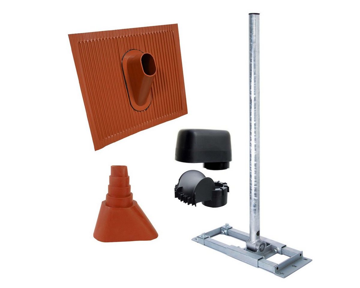 PremiumX Dachsparrenhalter ALU-Dach-Abdeckung Gummimanschette rot Kappe SAT-Halterung PremiumX Dachsparrenhalter ALU-Dach-Abdeckung Gummimanschette rot Kappe SAT-Halterung von PremiumX