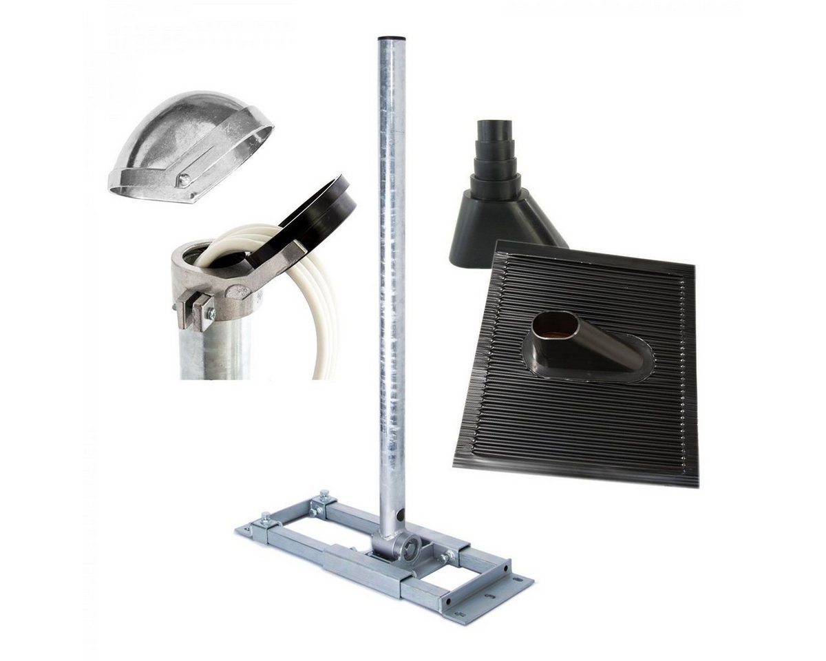 PremiumX SAT-Halterung Dachsparrenmasthalter 130cm ALU-Kappe Dach Abdeckung Dichtung schwarz PremiumX SAT-Halterung Dachsparrenmasthalter 130cm ALU-Kappe Dach Abdeckung Dichtung schwarz von PremiumX