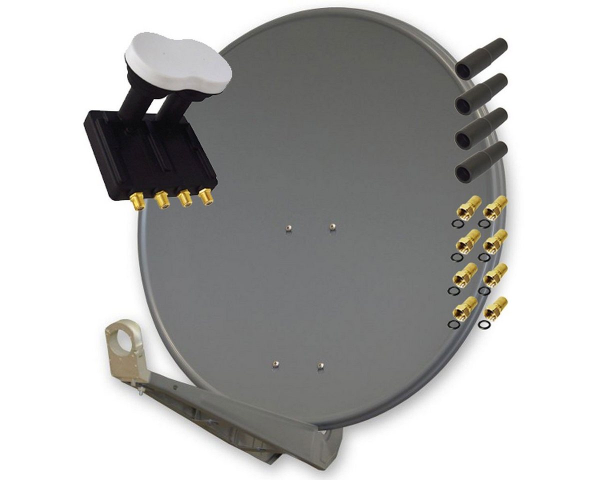 PremiumX Deluxe 85 Alu Antenne Anthrazit Quad Monoblock LNB 3° 4 Teilnehmer SAT-Antenne PremiumX Deluxe 85 Alu Antenne Anthrazit Quad Monoblock LNB 3° 4 Teilnehmer SAT-Antenne von PremiumX