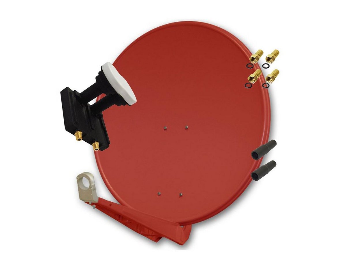 PremiumX Deluxe 85 Alu Antenne SAT Schüssel Ziegelrot Twin Monoblock LNB SAT-Antenne PremiumX Deluxe 85 Alu Antenne SAT Schüssel Ziegelrot Twin Monoblock LNB SAT-Antenne von PremiumX