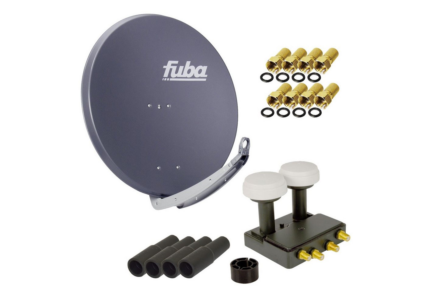 PremiumX FUBA SAT Anlage DAA 850 A ALU Anthrazit Quad Monoblock 8x F-Stecker SAT-Antenne PremiumX FUBA SAT Anlage DAA 850 A ALU Anthrazit Quad Monoblock 8x F-Stecker SAT-Antenne von PremiumX