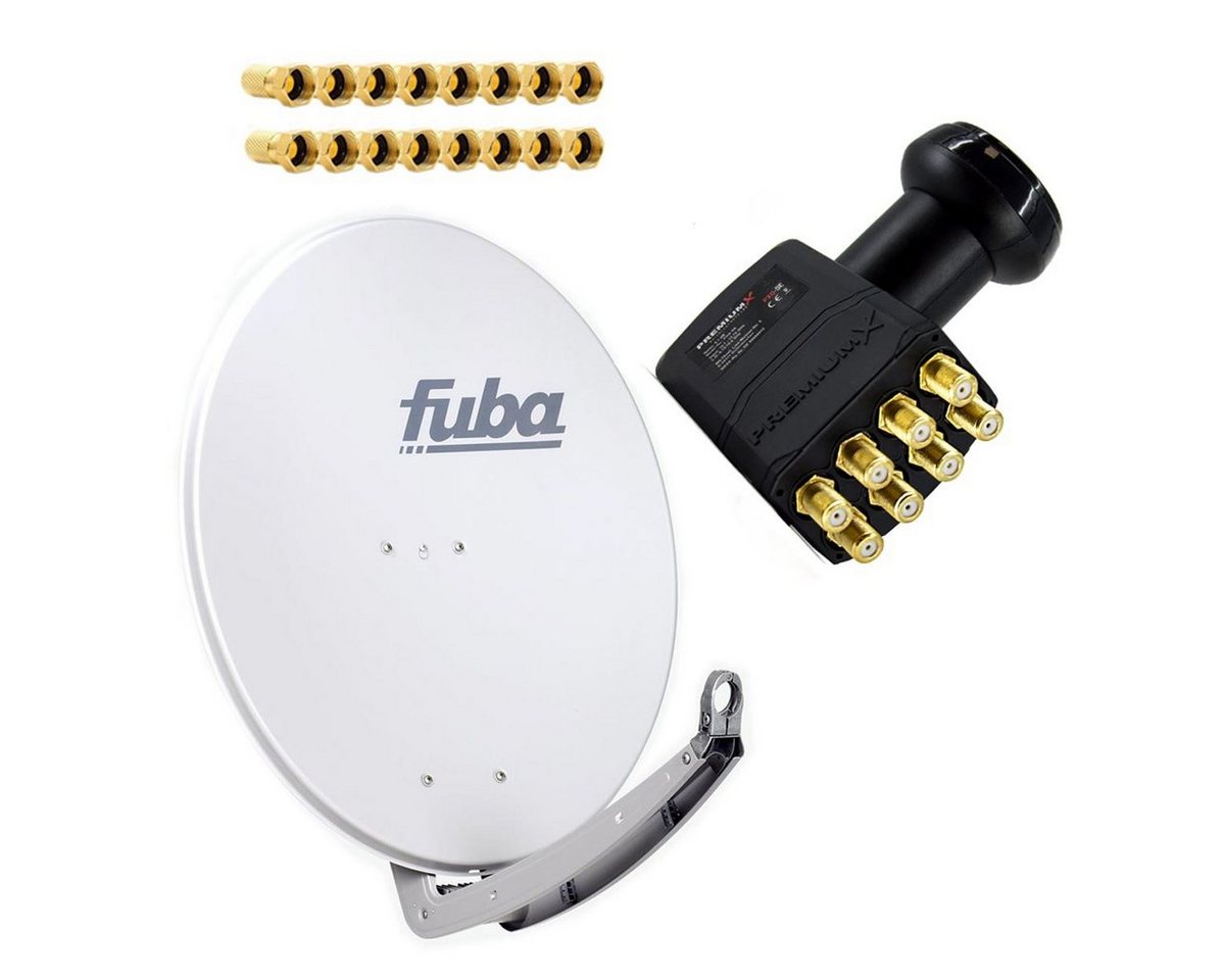 PremiumX Fuba Antenne 85x85cm Alu Grau DAA 850 G LNB Octo 16 F-Stecker SAT-Antenne PremiumX Fuba Antenne 85x85cm Alu Grau DAA 850 G LNB Octo 16 F-Stecker SAT-Antenne von PremiumX