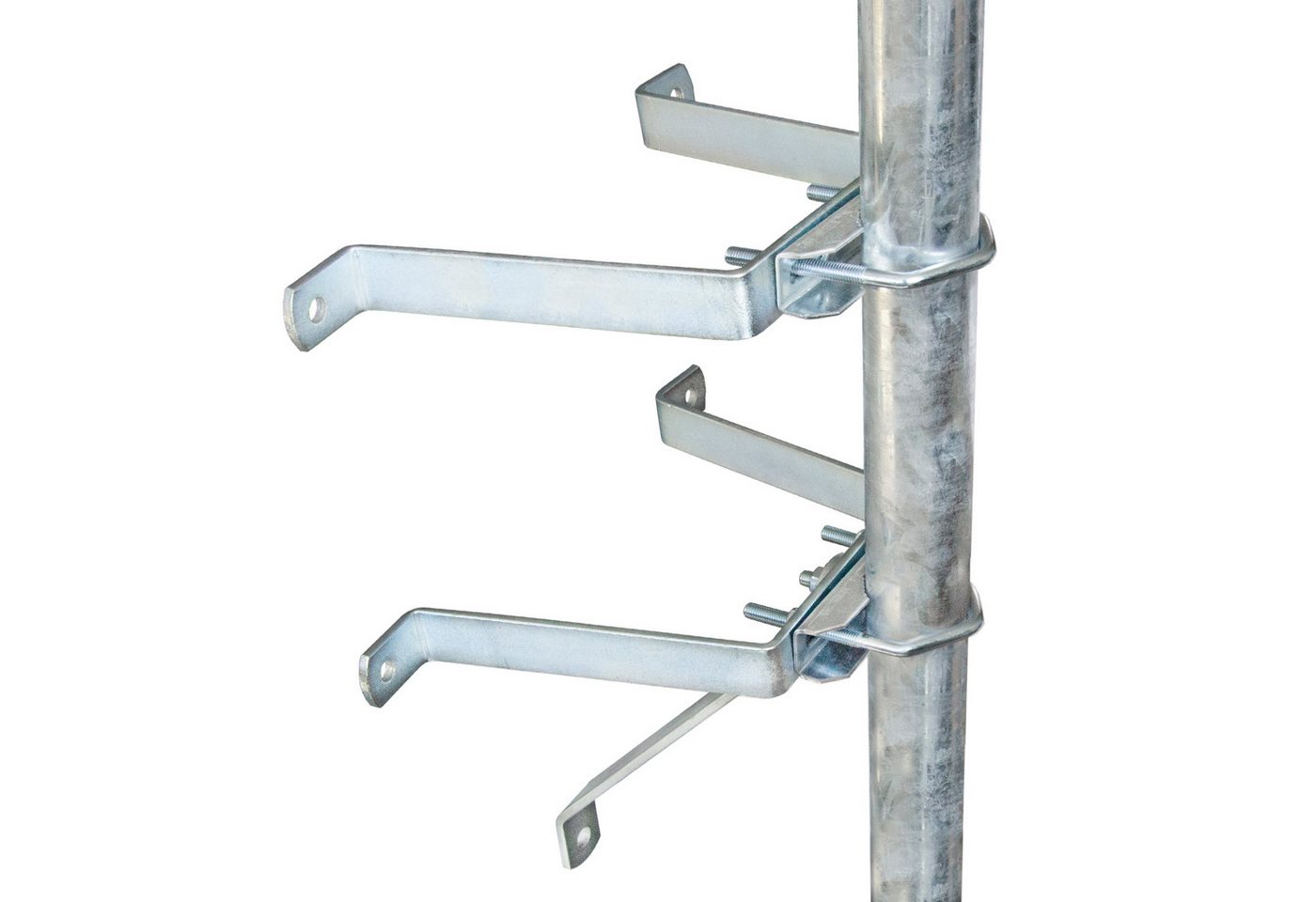 PremiumX Mauerhalter 20cm Stahl SAT Wandabstandshalter für Mast bis Ø 60mm SAT-Halterung von PremiumX