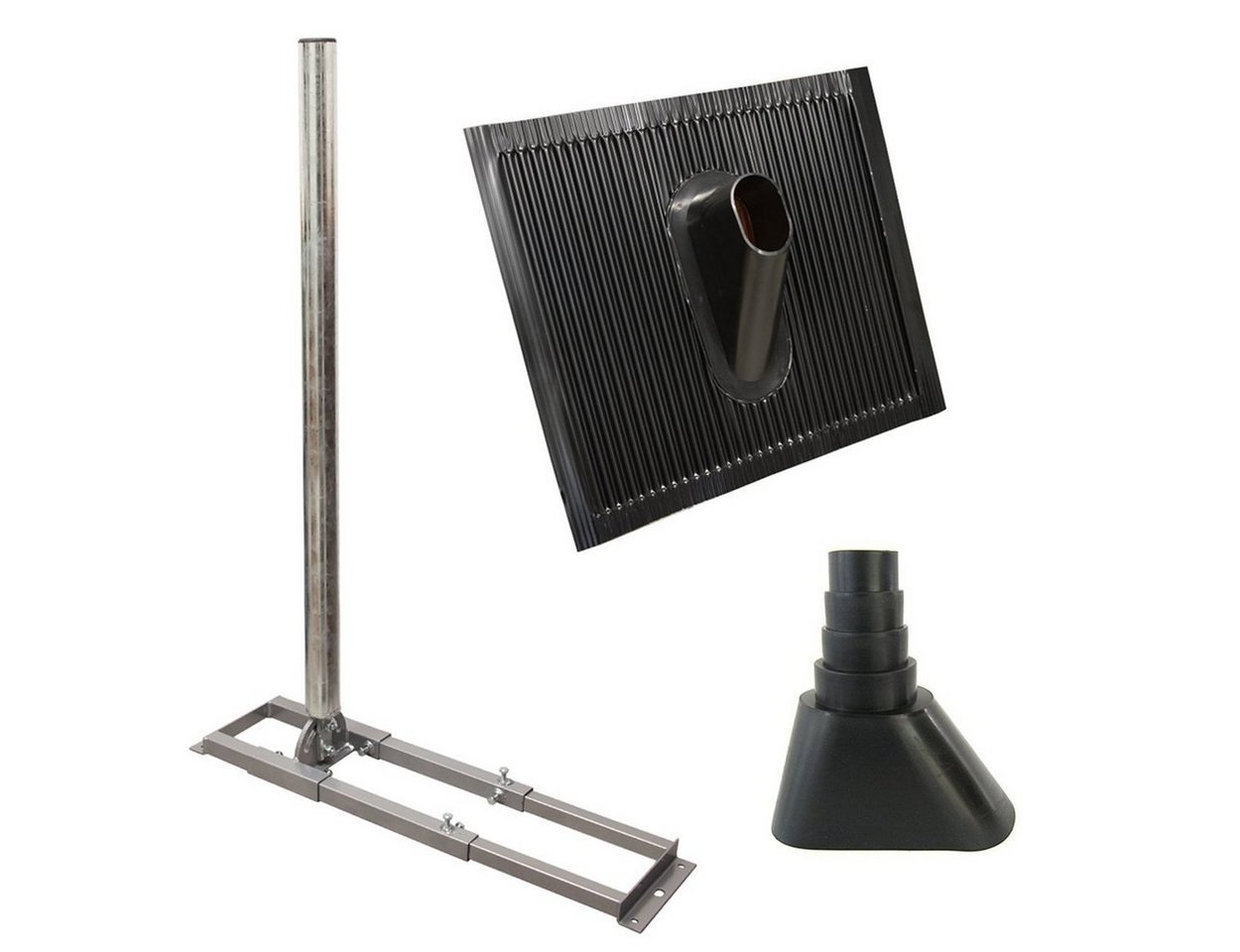 PremiumX PROFI X100-48 Dachsparrenhalter ALU-Ziegel Manschette schwarz SAT-Halterung PremiumX PROFI X100-48 Dachsparrenhalter ALU-Ziegel Manschette schwarz SAT-Halterung von PremiumX