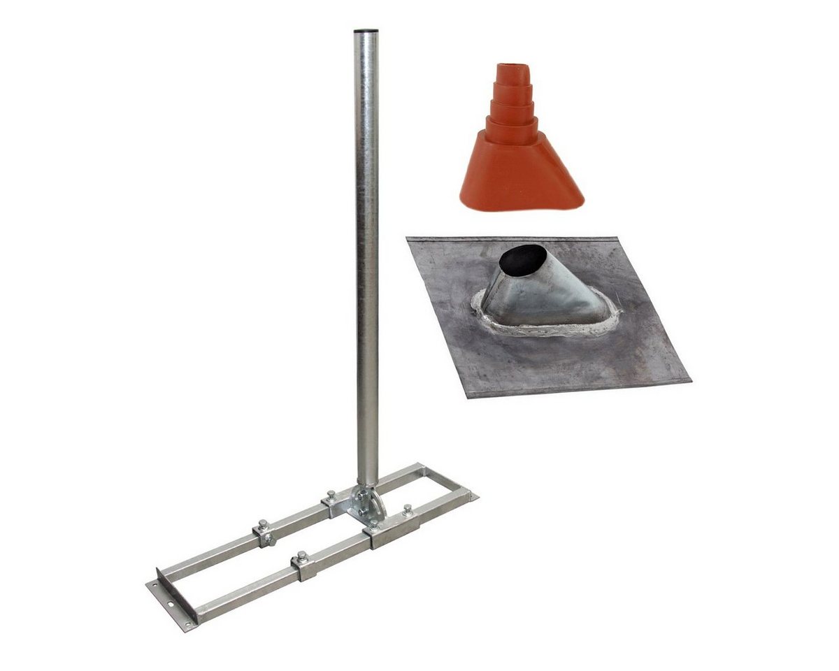 PremiumX SAT-Halterung PROFI X100-48F Dachsparrenhalter Stahl feuerverzinkt Blei Ziegel Tülle PremiumX SAT-Halterung PROFI X100-48F Dachsparrenhalter Stahl feuerverzinkt Blei Ziegel Tülle von PremiumX