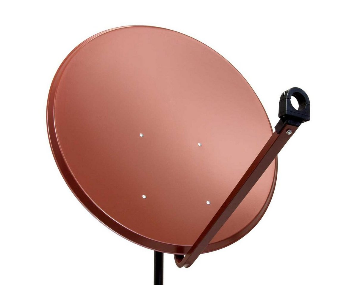 PremiumX PXS100 Satellitenschüssel 100cm Stahl Ziegelrot Satellitenantenne SAT-Antenne von PremiumX