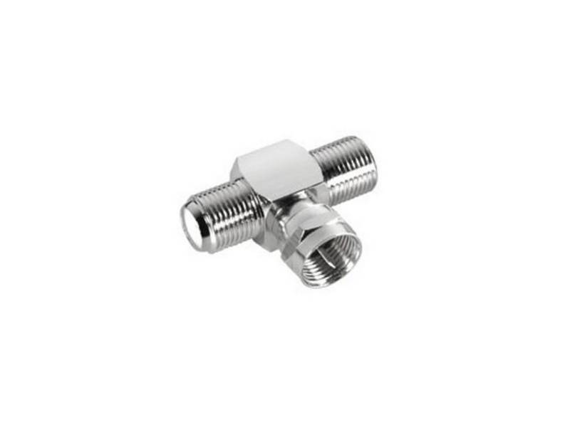 PremiumX PremiumX F-Stecker Verteiler F Stecker auf 2x F-Kupplungen TV-Adapter von PremiumX