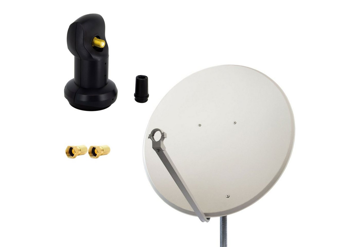PremiumX SAT Anlage 100cm Antenne Aluminium Single LNB 2x F-Stecker SAT-Antenne PremiumX SAT Anlage 100cm Antenne Aluminium Single LNB 2x F-Stecker SAT-Antenne von PremiumX
