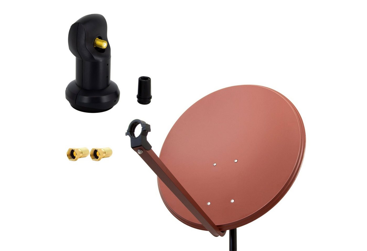 PremiumX SAT Anlage 100cm Antenne Aluminium Single LNB 2x F-Stecker SAT-Antenne PremiumX SAT Anlage 100cm Antenne Aluminium Single LNB 2x F-Stecker SAT-Antenne von PremiumX