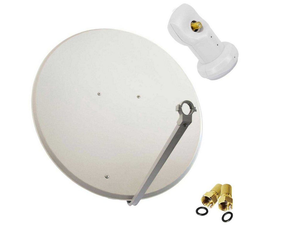 PremiumX SAT Anlage 100cm Satellitenschüssel Single LNB 2x F-Stecker SAT-Antenne von PremiumX