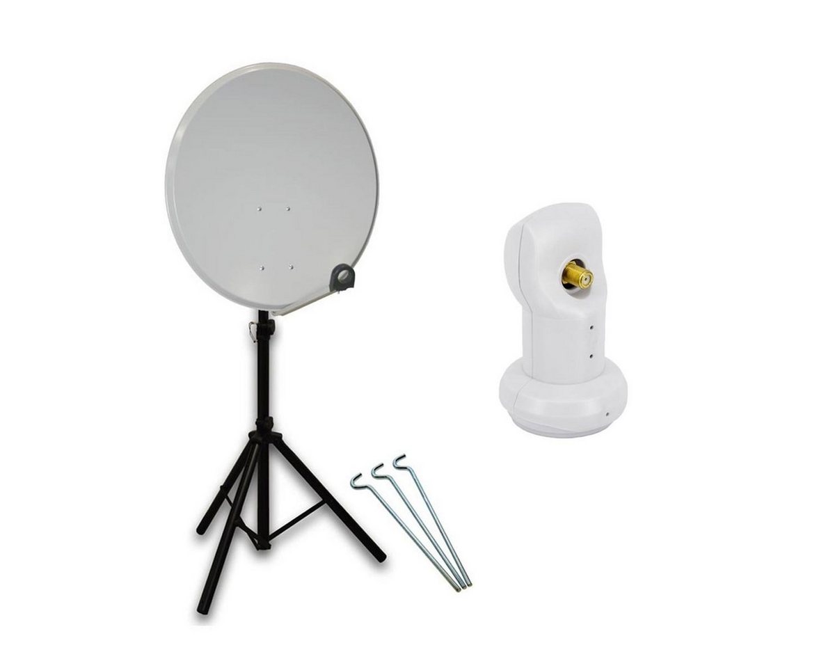PremiumX SAT Anlage 80cm Satellitenschüssel Single LNB Dreibein-Stativ SAT-Antenne PremiumX SAT Anlage 80cm Satellitenschüssel Single LNB Dreibein-Stativ SAT-Antenne von PremiumX