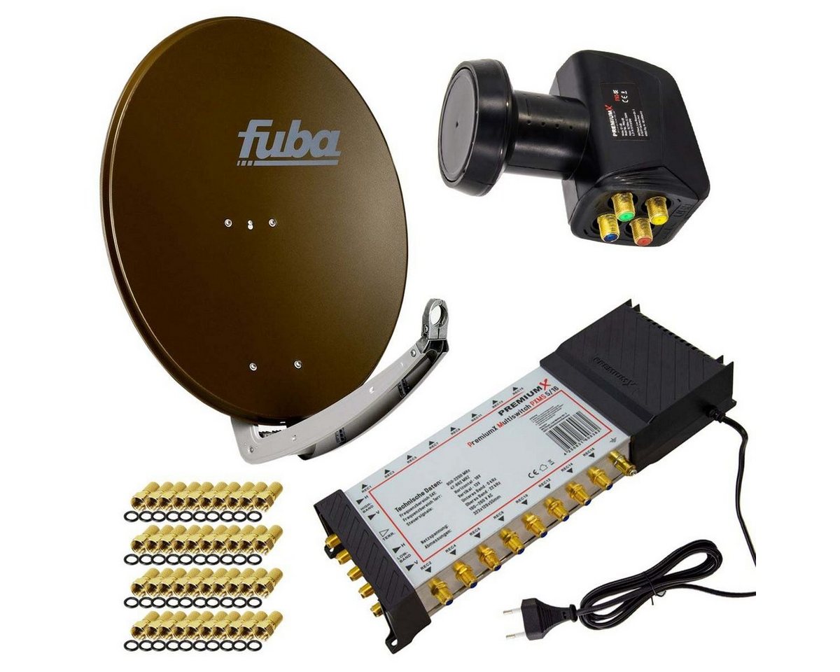PremiumX SAT Anlage Fuba DAA 780 B Antenne 5/16 Multischalter LNB F-Stecker SAT-Antenne PremiumX SAT Anlage Fuba DAA 780 B Antenne 5/16 Multischalter LNB F-Stecker SAT-Antenne von PremiumX