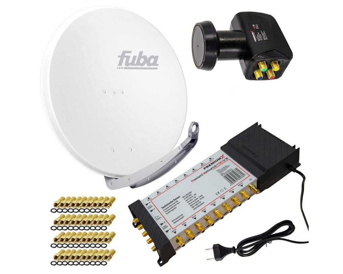 PremiumX SAT Anlage Fuba DAA 850 W Antenne 5/16 Multischalter LNB F-Stecker SAT-Antenne PremiumX SAT Anlage Fuba DAA 850 W Antenne 5/16 Multischalter LNB F-Stecker SAT-Antenne von PremiumX
