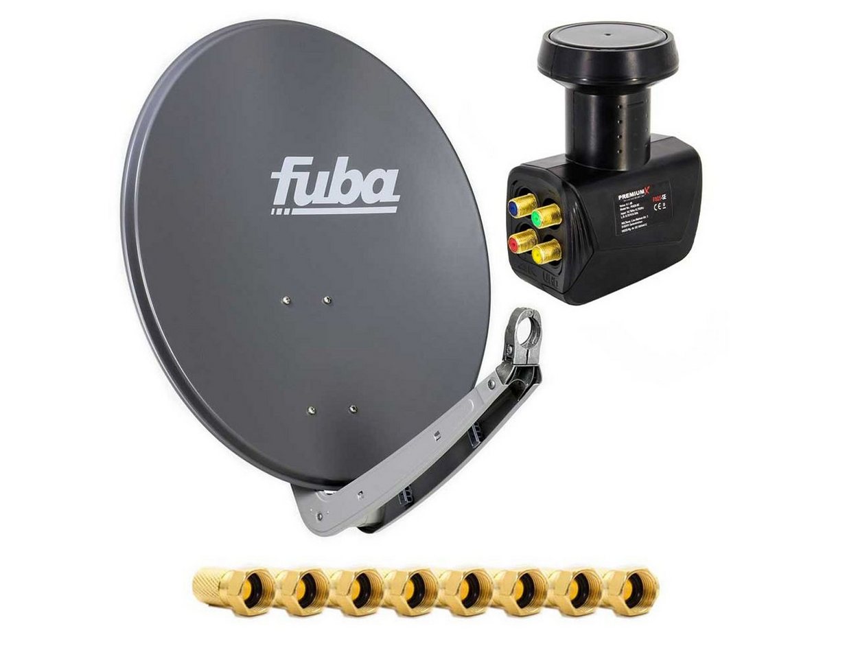 PremiumX Set 4 Teilnehmer SAT Anlage DAA 650 A PremiumX Quad LNB 8x F-Stecker SAT-Antenne PremiumX Set 4 Teilnehmer SAT Anlage DAA 650 A PremiumX Quad LNB 8x F-Stecker SAT-Antenne von PremiumX