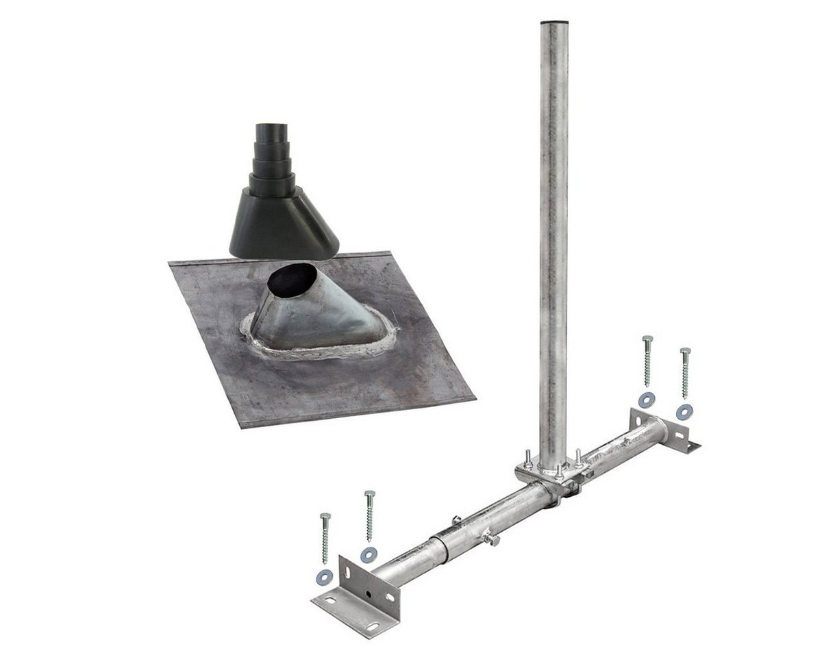 PremiumX X100-48F Dachsparrenmasthalter feuerverzinkt Blei-Ziegel Set SAT-Halterung PremiumX X100-48F Dachsparrenmasthalter feuerverzinkt Blei-Ziegel Set SAT-Halterung von PremiumX