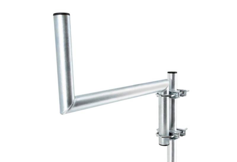 PremiumX SAT-Halterung Z-Ausleger 50cm Ø 48mm Stahl mit Schellen SAT Mast Ausleger von PremiumX