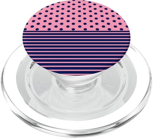 Aesthetic Preppy Cute in Rosa, Marineblau, gepunktet und gestreift PopSockets PopGrip für MagSafe Aesthetic Preppy Cute in Rosa, Marineblau, gepunktet und gestreift PopSockets PopGrip für MagSafe von Preppy Polka Girly Style