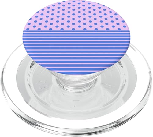 Blau/Rosa, gepunktet und gestreift, pastellfarben, ästhetisch, adrett, niedlich PopSockets PopGrip für MagSafe Blau/Rosa, gepunktet und gestreift, pastellfarben, ästhetisch, adrett, niedlich PopSockets PopGrip für MagSafe von Preppy Polka Girly Style