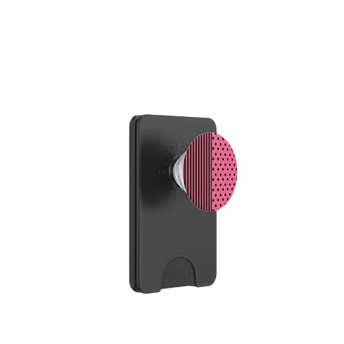 Braun-Rosa, gepunktet und gestreift, ästhetische, adrette Streifen PopSockets PopWallet für MagSafe Braun-Rosa, gepunktet und gestreift, ästhetische, adrette Streifen PopSockets PopWallet für MagSafe von Preppy Polka Girly Style