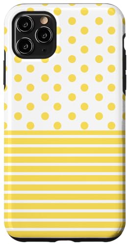 Gelb Weiß gepunktet und gestreift, ästhetisch, adrett, niedlich Hülle für iPhone 11 Pro Max Gelb Weiß gepunktet und gestreift, ästhetisch, adrett, niedlich Hülle für iPhone 11 Pro Max von Preppy Polka Girly Style